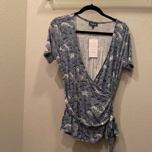 The Surplice is Right Faux Wrap Top